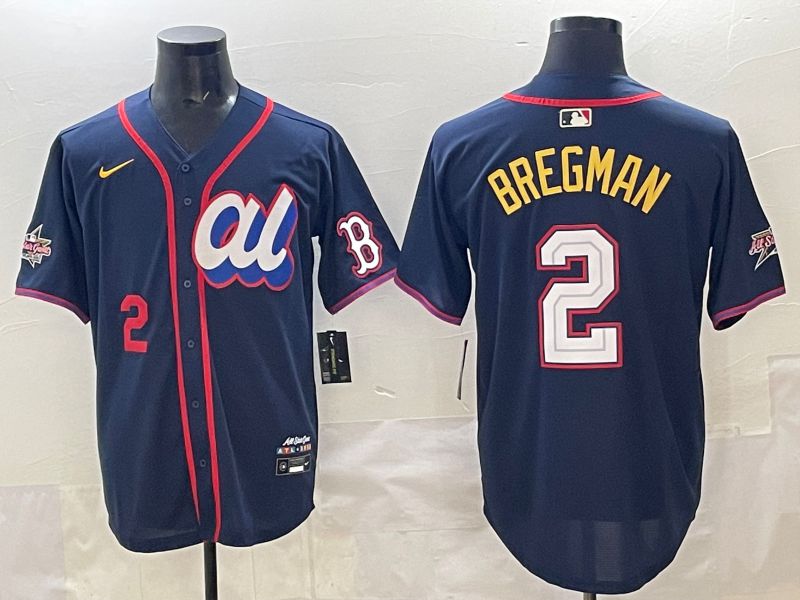 Men 2025 Boston Red Sox #2 Bregman Drak Blue All star Nike MLB Jersey style 05->boston red sox->MLB Jersey